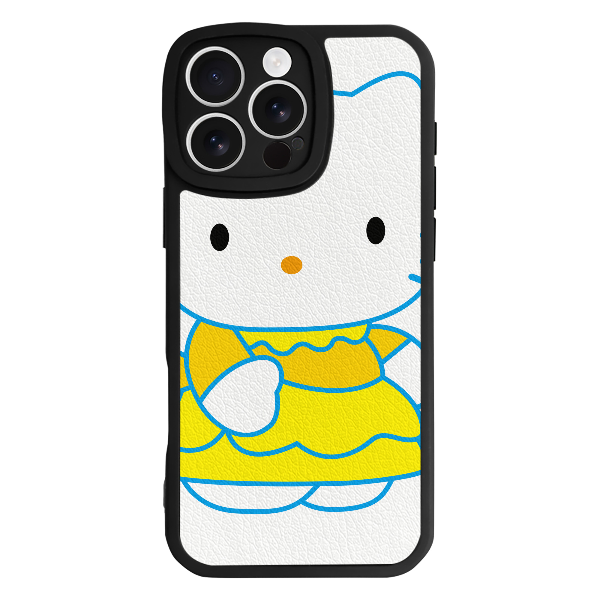 （画像用） Hello Kitty ハローキティ 【iPhone 16シリーズ対応】シリコンスマホケース（レザー調） 材質：シリコン